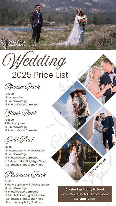Wedding Pricing